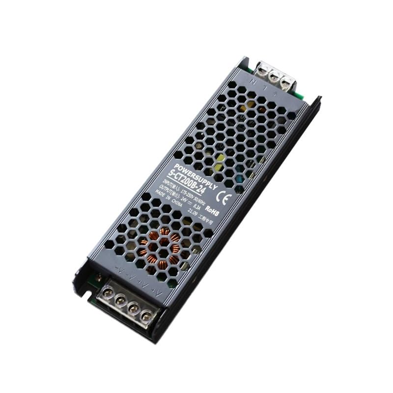 Alimentation pour bande LED 200W transformateur extra plat encastrable - 3