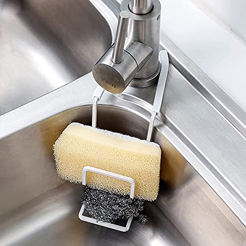 LEMORTH Keukengootsteen Organisator, TWEE TIJDEN METALIRT GAAD CADDY SPOND HOUDER, Keuken Sponshouder, Fix rond kraan… - Image 3