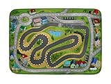  Spielteppich Ultrasoft - Rutschfest 100 x 150 cm (Speedway Racing City)
