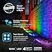 Enbrighten Premium LED Smart Garden Lights, 6 Landscape Lights, 50ft Cord plus 22ft Lead Wire, Compatible with Alexa and Google Play, Color Changing, App Control, Outdoor Landscape Lighting, 58103