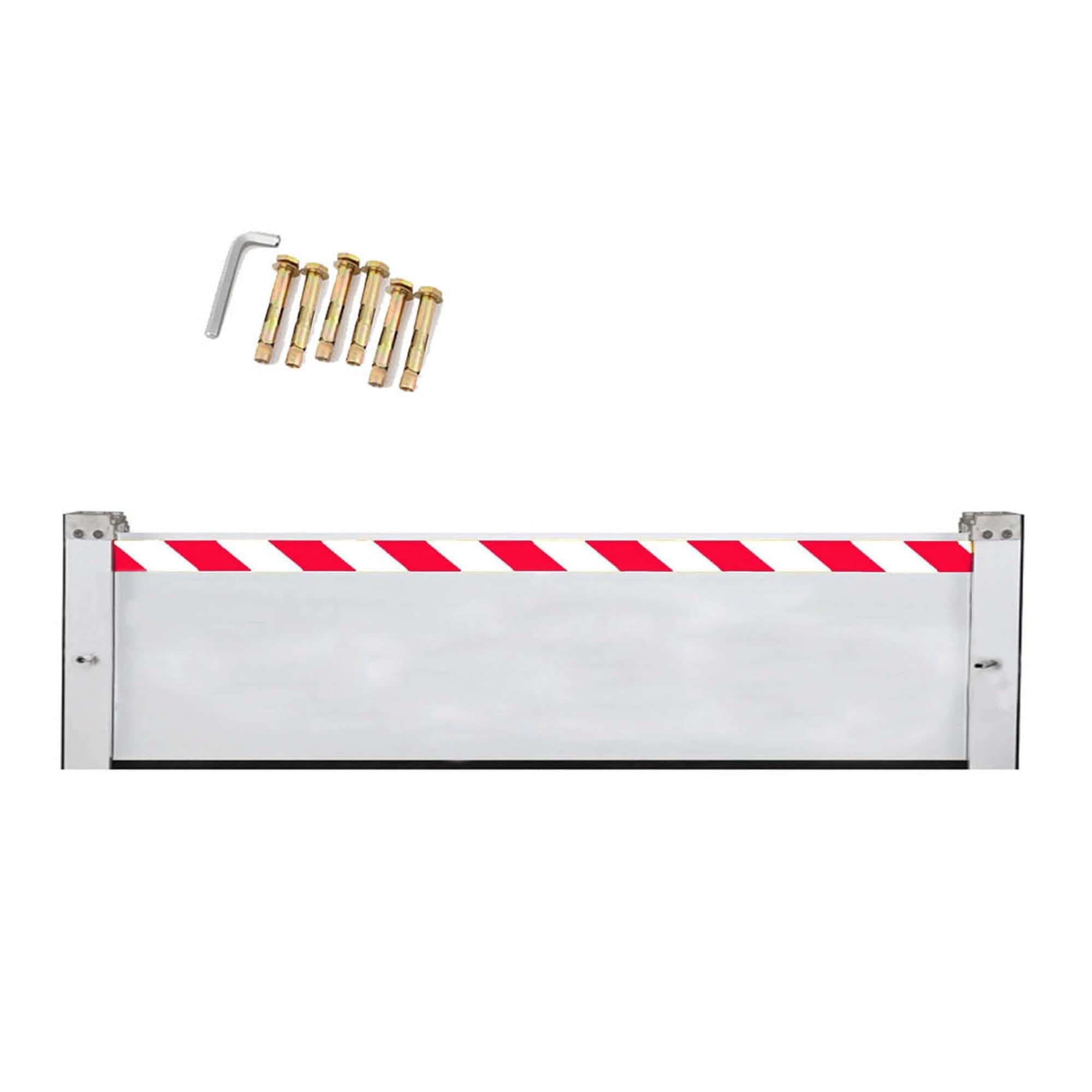 Barrière anti-inondation aluminium 280x20cm réutilisable pour garage