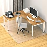 【Amazon.co.jp 限定】TITIROBA チェアマット 床【両面テープ付き】クリア pvc 透明 床保護 椅子 透明 150×190cm 1.5mm厚 フロアマット チェア クリア キズ防止 防音 ずれない ゲーミング 冷蔵庫 PVC-BG-03