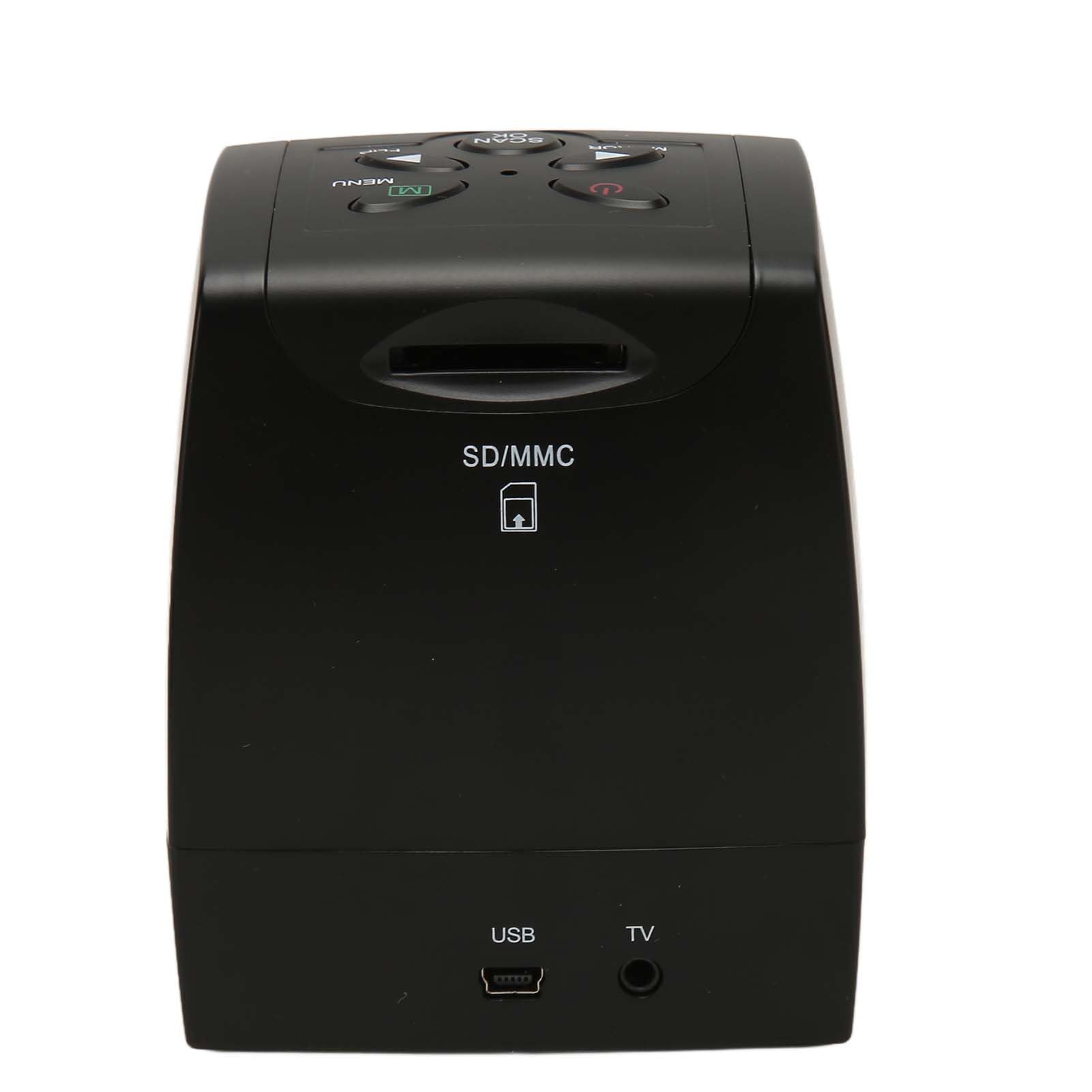 Denash 2,36 Pouces Scanner de Films LCD TFT 5MP JPEG Mémoire de Machine à sous DIA-Viewer pour 35 Mm / 135 Mm Couleur Noir Blanc, Fonctions de Traitement Idéales pour Les Entrées Photo