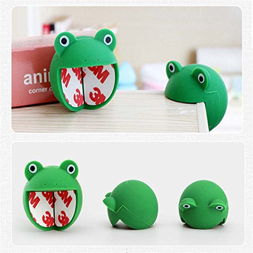 Preisvergleich Produktbild Delleu 1 Silikon Cartoon Kind Sicherheit Tisch Schreibtisch Eckenschutz, Displayschutzfolie Cover Schutz Frosch