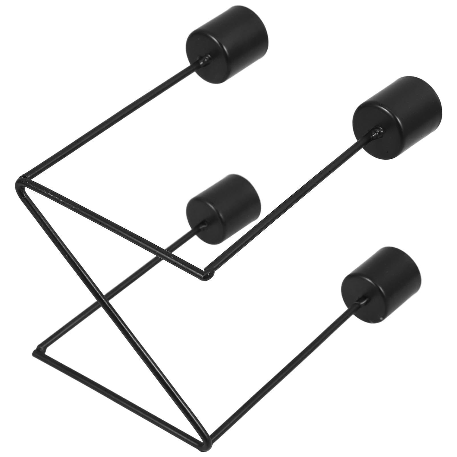 Toyvian 3 Stück Antiker Adventskerzenhalter aus Eisen für Tischdekoration | Retro Stil, für Tischmitte und Party, Dekorativer Kerzenständer, , Schwarz