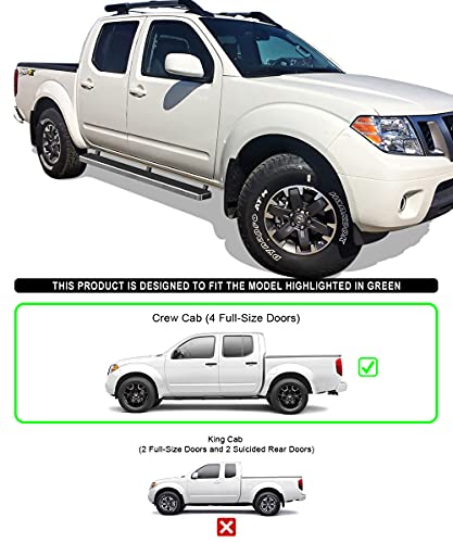 Estribos laterales acero inoxidable para Nissan Frontier miniatura 2