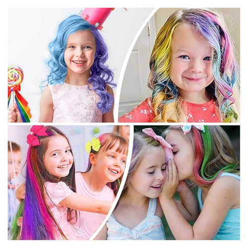 8 Stück Haarkreide für Kinder Haarfarbe Auswaschbar Temporäre Haarfärbung Unterstützt das Mischen und Anpassen Mehrerer Farben Geeignet für Hochzeiten Karneval
