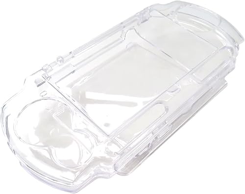 Carcasa rígida de cristal transparente compatible con Sony PSP Slim 2000 3000 y protege del polvo y los arañazos
