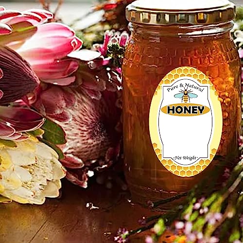 Trendsslabels TRENDSSLABELS01 Pure Natural Honey Jars And Bottles Labels 2 X 3 Inch Honey Bottling Labels thumb #2