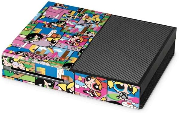 Skinit Decal Gaming Skin Compatible with Xbox One Console - Officially Licensed Warner Bros Powerpuff Girls Patches Design