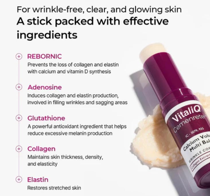 VitailQ Anti-Wrinkle Calcium Balm Face Moisturizer Stick