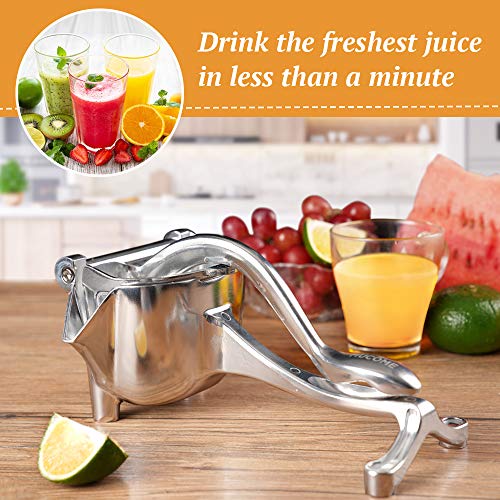 Lemon Squeezer, Meidong Lime Squeezer Heavy Duty Hand Juicer Premium Quality Metal Aluminum Alloy Citrus Squeezer for Oranges, Lemons, Lime, Grapefruit, Citrus, Grape Watermelon - Thumbnail 3