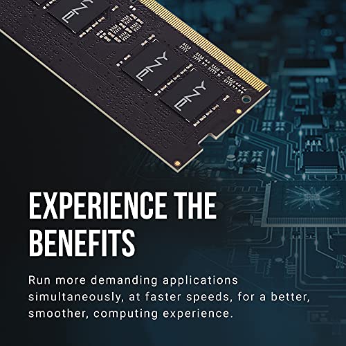 Image of PNY Performance 16GB (2x8GB) DDR4 DRAM 3200MHz (PC4-25600) CL22 (Compatible with 2933MHz, 2666MHz, 2400MHz or 2133MHz) 1.2V Notebook /Laptop (SODIMM) Computer Memory Kit - MN16GK2D43200-TB