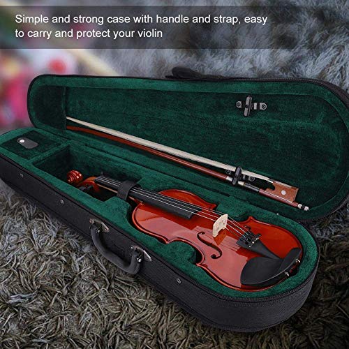 Conjunto de violino acústico 44204, kit de violino de madeira da Leftwei com caixa de adesivo de cor