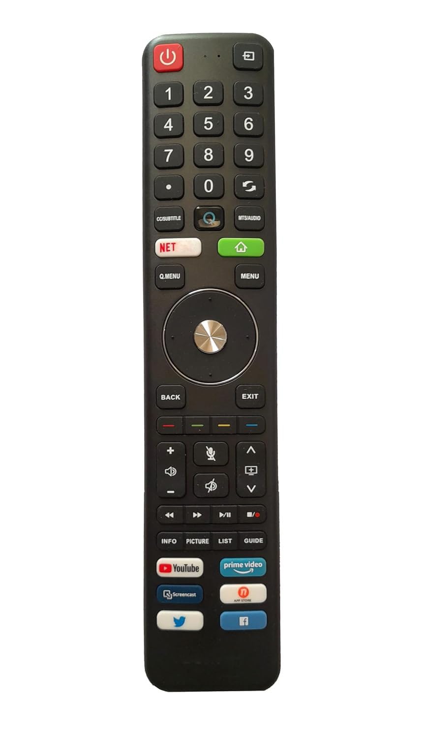 LipiWorld® TSB-40BF LED Smart TV Remote Control with YouTube Prime Vedio Fucntion [Non-Voice] (Without Voice Function) Compatible for Toshiba Tv Remote