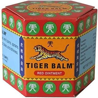 Tiger Balm Red Extra strength Herbal Rub Muscles Headache Pain Relief Ointment, 19.4g