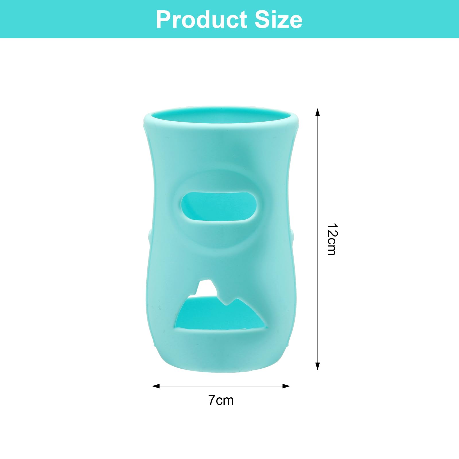 Confezione da 3 contenitori in silicone per biberon da 240 ml, infrangibili, copertura anti-goccia per biberon, adatti per bottiglie Philips Avent, senza Bpa (bianco/blu/verde)