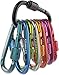 Gimars 10 stück 6cm Mini Karabiner mit Schraubverschluss,Karabinerhaken, Karabiner Schlüselanhänger klein,karabinerhaken Klettern, Carabiner für Camping, Angeln, Wandern oder Reisen (bunt)