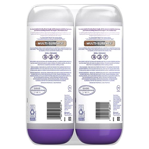 Image of Swiffer Power Mop Refill Solution,Floor Cleaner for Mopping Tile,Vinyl,Laminate,Wood in Home,Bathroom,Kitchen, Multipurpose-Surface Solution for Floor Cleaning, Lavender Scent, 25.35 oz (Pack of 10)