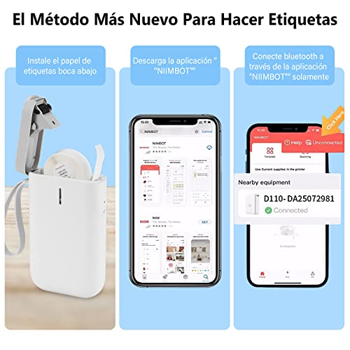 Impresoras, Office Product rotulador etiquetas Marca MAXZIQF (3)