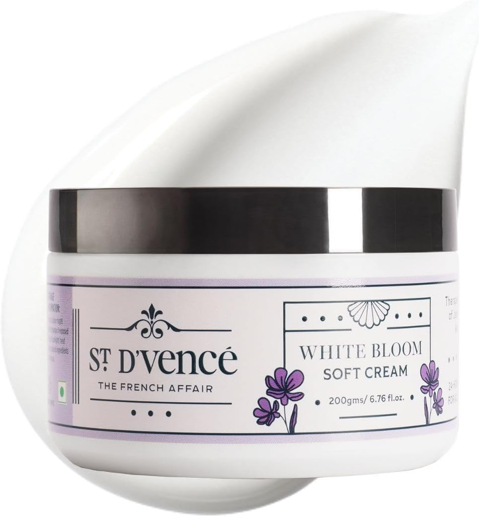 White Bloom Soft Light Body Moisturizer | Jasmine, Iris, Shea Butter & Aloe Vera | Fast Absorbing, Non-Sticky Moisturising Cream For Men & Women | Introductory Offer- 200Gms