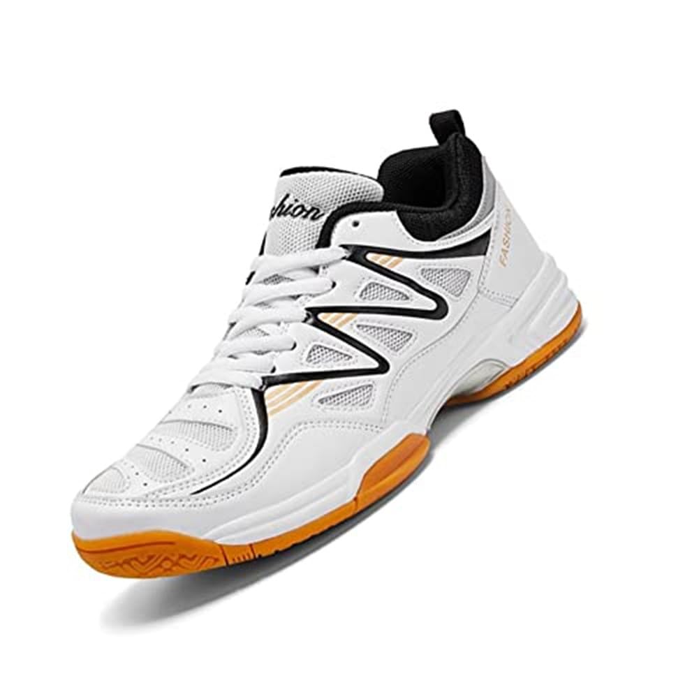 BRKVALIT Hombre Running Zapatillas Deportivas Resistente al Deslizamiento Resistente al Desgaste Zapatillas de Tenis Bádminton Zapatillas de Entrenamiento