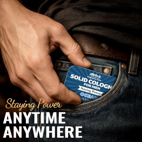 Image of 9 Pack Solid Cologne Gifts for Men, Mens Cologne Gift with Cedar Wood, Clary Sage, Vetiver, Sandalwood, Bergamot, Ocean Bourbon Oak, Bay Rum, Spiced Vanilla Perfume, Gifts for Men Who Have Everything