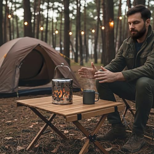 Réchaud de camping acier inoxydable mini chauffage haute résistance