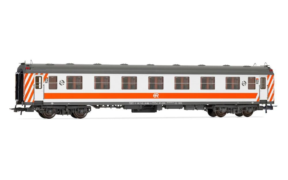 Electrotren HE4029 RENFE, 5000 coach, with old bellows, Regionales livery, ep. V Passenger Coaches