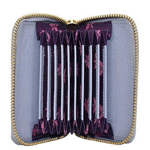 Image of Anuschka Credit Card & Business Card Holder - Genuine Leather, Hand-painted Original Artwork - Holds 11 cards, Desert Garden, One Size, Credit and Business Card Holder 1110