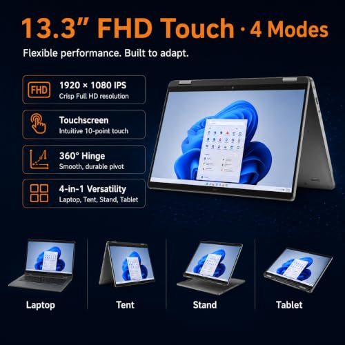 Image of J-Tech Digital Dell Latitude 3340 2-in-1 13.3 inch FHD Touch, Intel Core i5-1335U, 16GB LPDDR5, 256GB / 512GB / 1TB SSD, Windows 11 Pro
