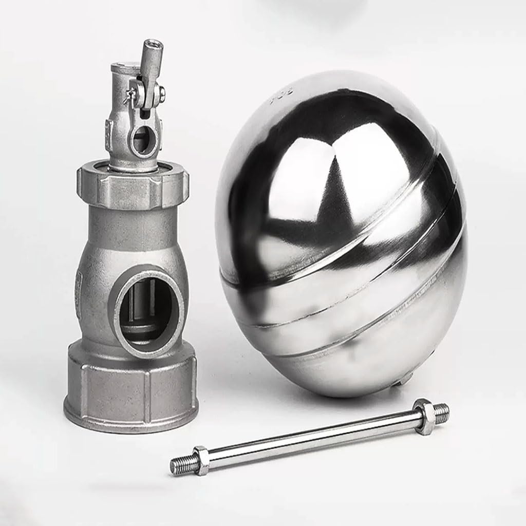 1pcs 1-1/2" Stainless Steel Hydraulic Float Ball Valve, Female thread float ball valve for water tanks/towers