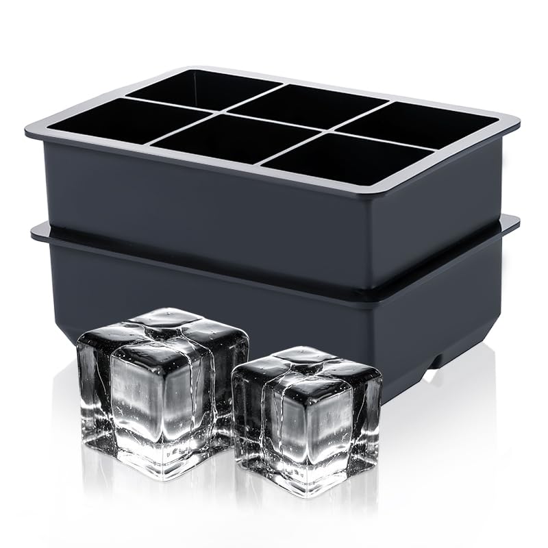 2 Moldes para Cubos de Hielo de Silicona con Tapa miniatura 1
