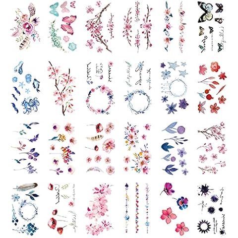 30 Sheets Cute Temporary Tattoos by Yesallwas Cover