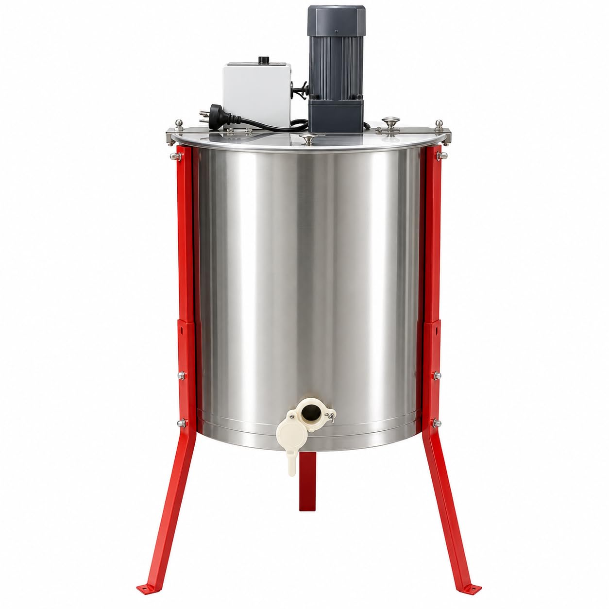 Extracteur de miel électrique, 3 cadres en acier inoxydable