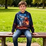 Zoom IMG-1 newistar ragazzi felpa con cappuccio Zoom IMG-1 newistar ragazzi felpa con cappuccio