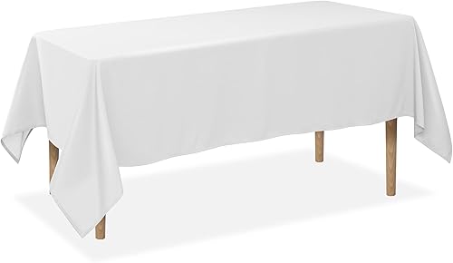 Lann's Linens - Mantel rectangular de tela de poliéster de primera calidad para bodas, banquetes y restaurantes
