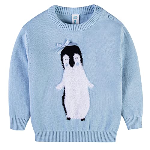BOBOYOYO Baby Girls Sweater, Baby Clothing with Three-Dimensional Penguin Pattern, Soft Warm Comfortable Clothing for Infants BOBOYOYO Baby Girls Sweater, Baby Clothing with Three-Dimensional Penguin Pattern, Soft Warm Comfortable Clothing for Infants
