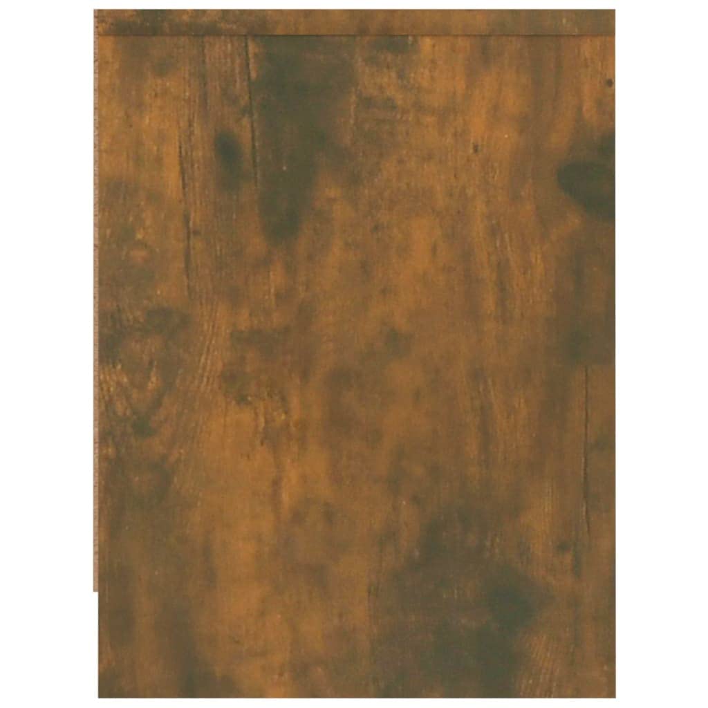 Générique Stół nocny Chene Fume 40x30x40 cm Drewno Ingenierie | 2 szuflady do przechowywania, dekoracja powierzchni wyświetlacza, odporność na wilgoć, do użytku w salonie