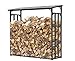 Produktbild GRASEKAMP Qualität seit 1972 47477 Kaminholzunterstand XL 200x70x195cm Kaminholzregal Kamin Holzofen Regal, Grau