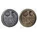 PRETYZOOM 2 Pcs Oui Non Pièce Décideur Pièce Pièce Commémorative Pièce Cadeau 3D Pièce Souvenir Bronze Et Argent Pièce pour Lancer Défi Jeu