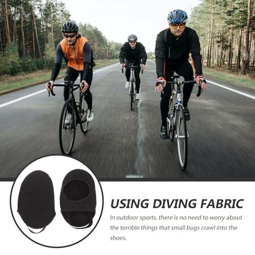 Cubiertas para la punta del calzado para ciclismo ABOOFAN, 2 piezas, impermeables y cortaviento, protectoras para zapatos de bicicleta para hombres y mujeres, para uso en invierno miniatura 6
