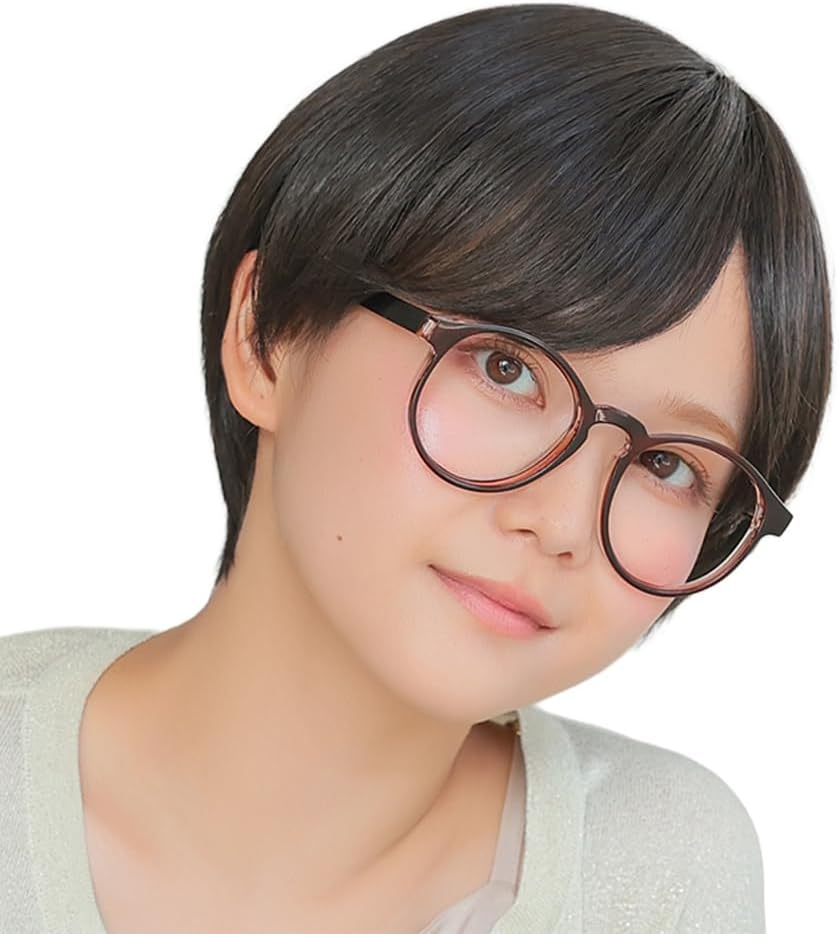 ピンクエイジ 総手植えフルウィッグ) ショートボブ ベベカットパーマ