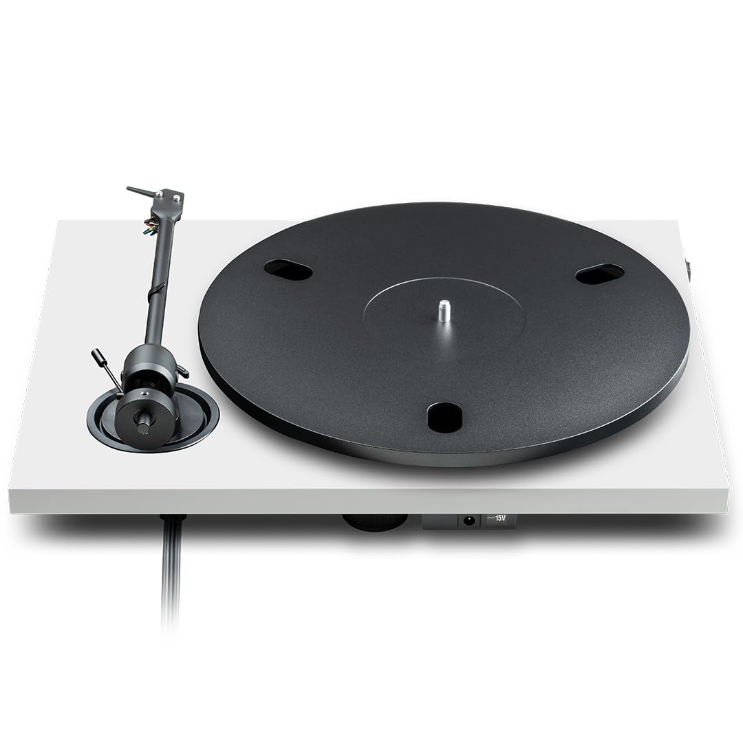 Tocadiscos Pro-Ject E1.2 – Básico Plug & Play, Control Electrónico De Velocidad, Cartucho MM Preajustado, Acabado Nogal