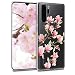 Produktbild kwmobile Hülle kompatibel mit Huawei P30 Pro - Handyhülle - Handy Case Magnolien Rosa Weiß Transparent