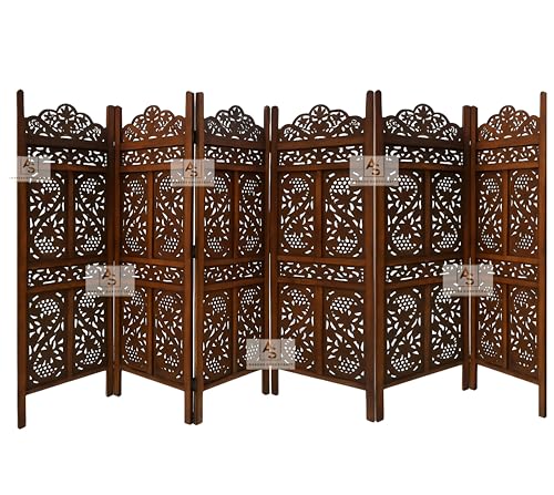 Image of Partition for Living Room,Divider,Partition Wall Divider Screen Separator, Wall Panel Divider for Hall | Bedroom |Office | Puja Room | Restaurant S Design (5 Feet -6 Panel)
