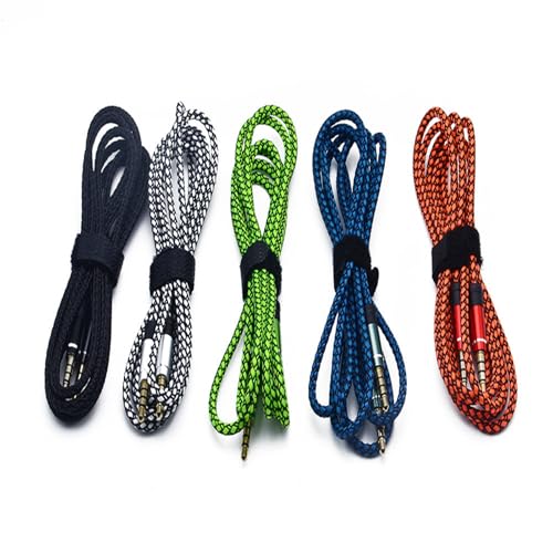Cable estéreo 3.5mm a 3.5mm Nylon Trenzado 1.5m miniatura 4