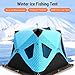 ZJchao Ice Fishing Tent, Insulated Tent Fishing Equipment Ice Fishing Shelter Portable and Insulated for Camping, Hiking, Fishing, and Sporting Events (BL #-L #-L)