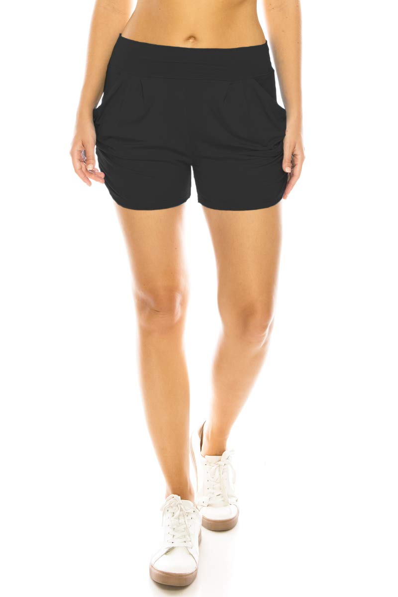 Leggings Depot Buttery Soft Casual Shorts for Women, Comfy Women's Lounge Shorts