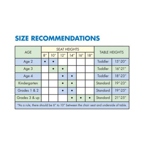 MooreCo inc Tables, Square, Blue (34522)